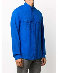 Chemise à manches longues bleue Zadig & Voltaire