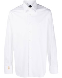 Chemise à manches longues brodée blanche Billionaire