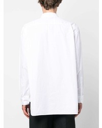 Chemise à manches longues brodée blanche Comme des Garcons Homme