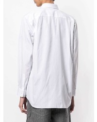 Chemise à manches longues brodée blanche Comme Des Garcons Play