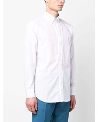 Chemise à manches longues brodée blanche Etro