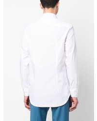 Chemise à manches longues brodée blanche Etro