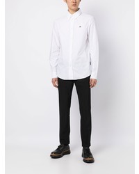 Chemise à manches longues brodée blanche Karl Lagerfeld