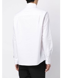 Chemise à manches longues brodée blanche Karl Lagerfeld