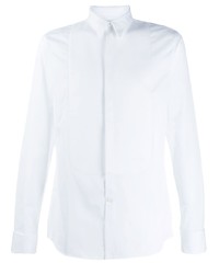 Chemise à manches longues brodée blanche Givenchy