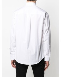 Chemise à manches longues brodée blanche DSQUARED2