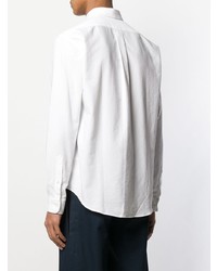 Chemise à manches longues brodée blanche Kenzo