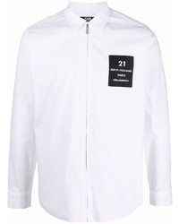 Chemise à manches longues brodée blanche Karl Lagerfeld