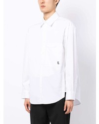 Chemise à manches longues brodée blanche Wooyoungmi
