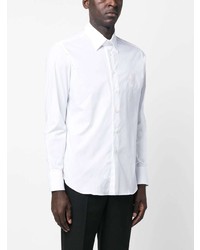 Chemise à manches longues brodée blanche Billionaire