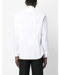 Chemise à manches longues brodée blanche Billionaire