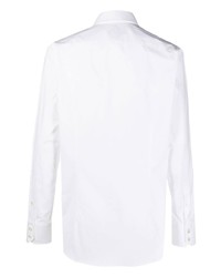 Chemise à manches longues brodée blanche Billionaire