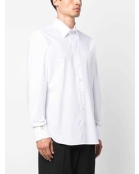 Chemise à manches longues brodée blanche Billionaire