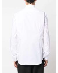 Chemise à manches longues brodée blanche Billionaire