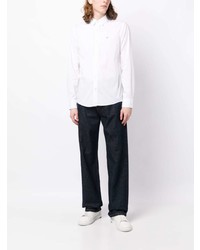 Chemise à manches longues brodée blanche Calvin Klein