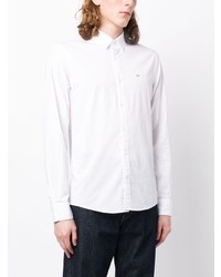 Chemise à manches longues brodée blanche Calvin Klein