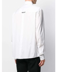 Chemise à manches longues brodée blanche Karl Lagerfeld