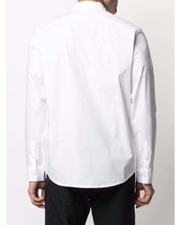 Chemise à manches longues brodée blanche Karl Lagerfeld