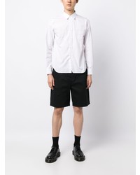 Chemise à manches longues brodée blanche Black Comme Des Garçons