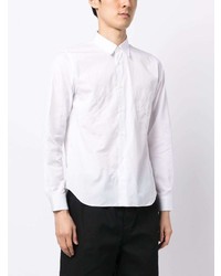 Chemise à manches longues brodée blanche Black Comme Des Garçons