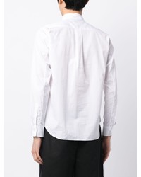 Chemise à manches longues brodée blanche Black Comme Des Garçons