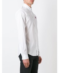 Chemise à manches longues brodée blanche McQ Alexander McQueen