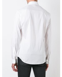 Chemise à manches longues brodée blanche McQ Alexander McQueen