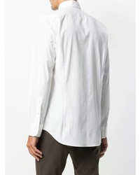 Chemise à manches longues brodée blanche Etro