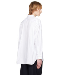 Chemise à manches longues brodée blanche Comme des Garcons Homme