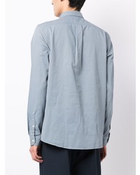 Chemise à manches longues brodée bleu clair PS Paul Smith