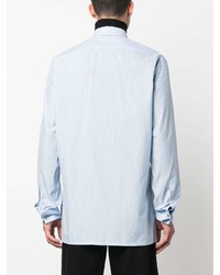 Chemise à manches longues brodée bleu clair Etro