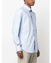 Chemise à manches longues brodée bleu clair Billionaire