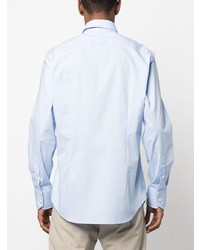 Chemise à manches longues brodée bleu clair Billionaire