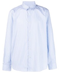 Chemise à manches longues brodée bleu clair Maison Labiche