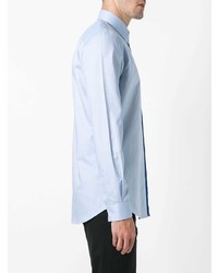 Chemise à manches longues brodée bleu clair Givenchy