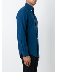 Chemise à manches longues brodée bleue Polo Ralph Lauren