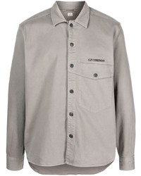 Chemise à manches longues brodée grise C.P. Company