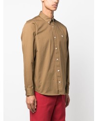 Chemise à manches longues brodée marron clair Carhartt WIP