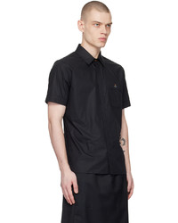 Chemise à manches longues brodée noire Vivienne Westwood