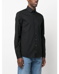 Chemise à manches longues brodée noire Calvin Klein