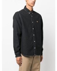 Chemise à manches longues brodée noire Carhartt WIP