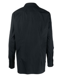 Chemise à manches longues brodée noire Billionaire