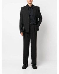 Chemise à manches longues brodée noire Billionaire