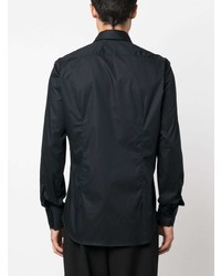 Chemise à manches longues brodée noire Billionaire