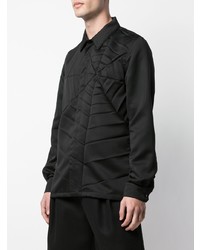 Chemise à manches longues brodée noire Undercover