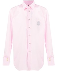 Chemise à manches longues brodée rose Billionaire