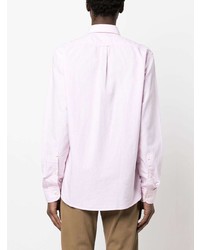 Chemise à manches longues brodée rose BOSS
