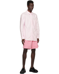 Chemise à manches longues brodée rose Wooyoungmi