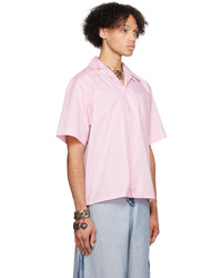 Chemise à manches longues brodée rose Marni