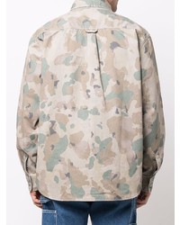 Chemise à manches longues camouflage beige Carhartt WIP